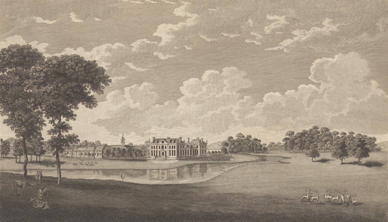 Bradbourn Kentin kreivikunnassa, Edward Hastedin teoksesta The History and Topographical Su..., 1777-90. tekijältä Richard Bernard Godfrey