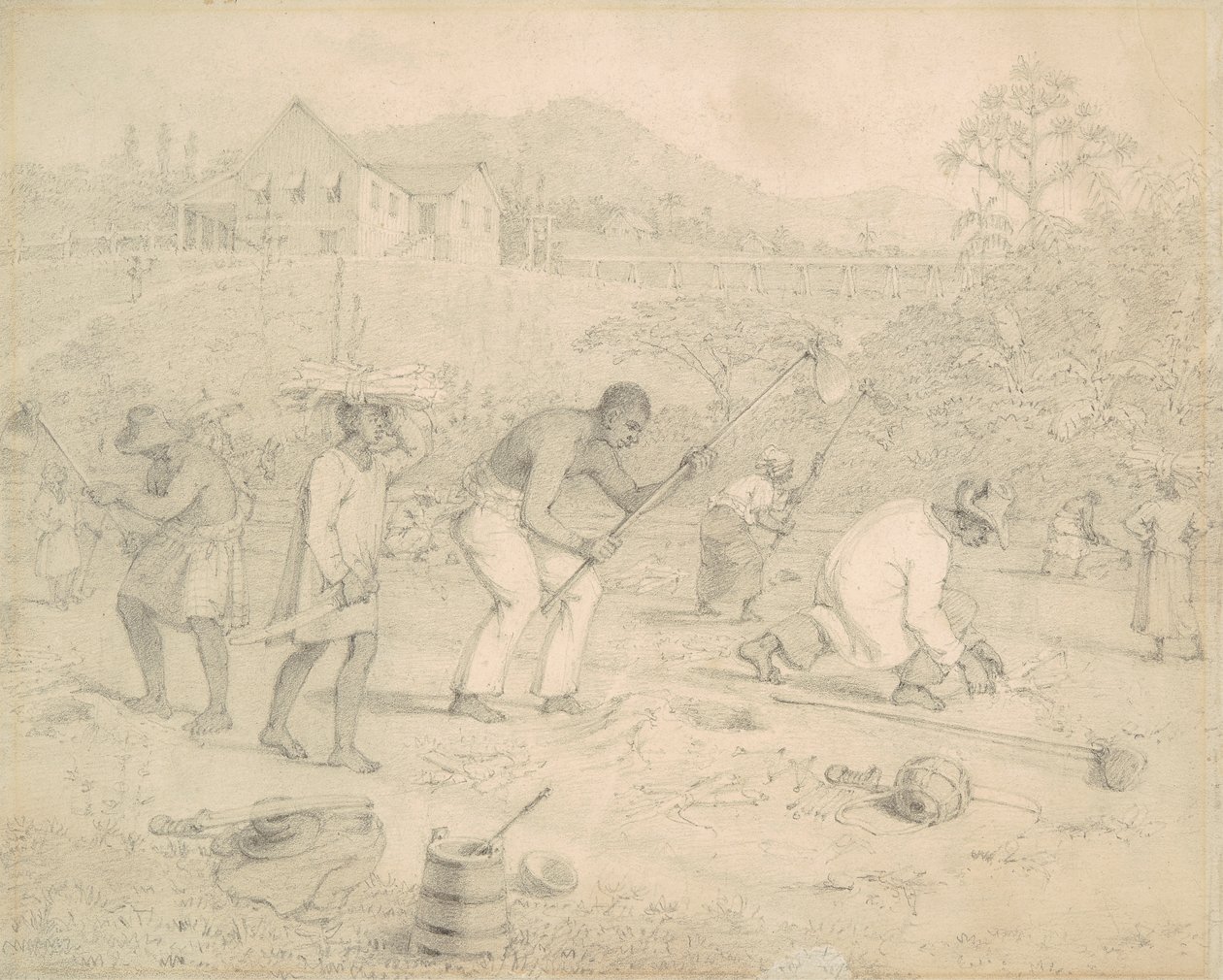 Plantando a cana-de-açúcar (Trinidad) finlandesa tekijältä Richard Bridgens