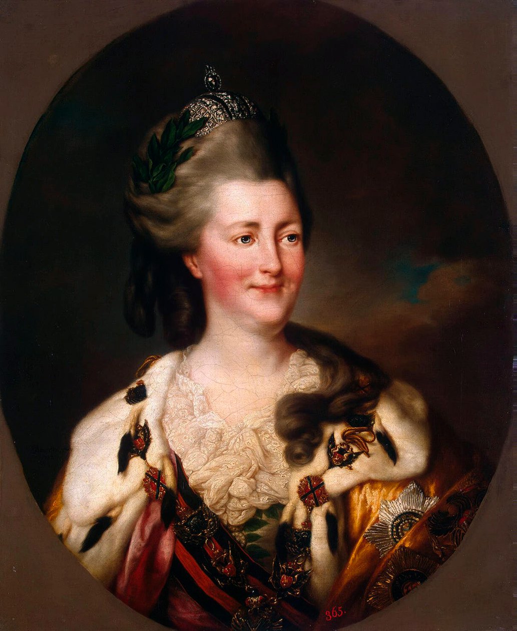 Keisarinna Katariina II:n muotokuva, 1729-1796, 1782. tekijältä Richard Brompton