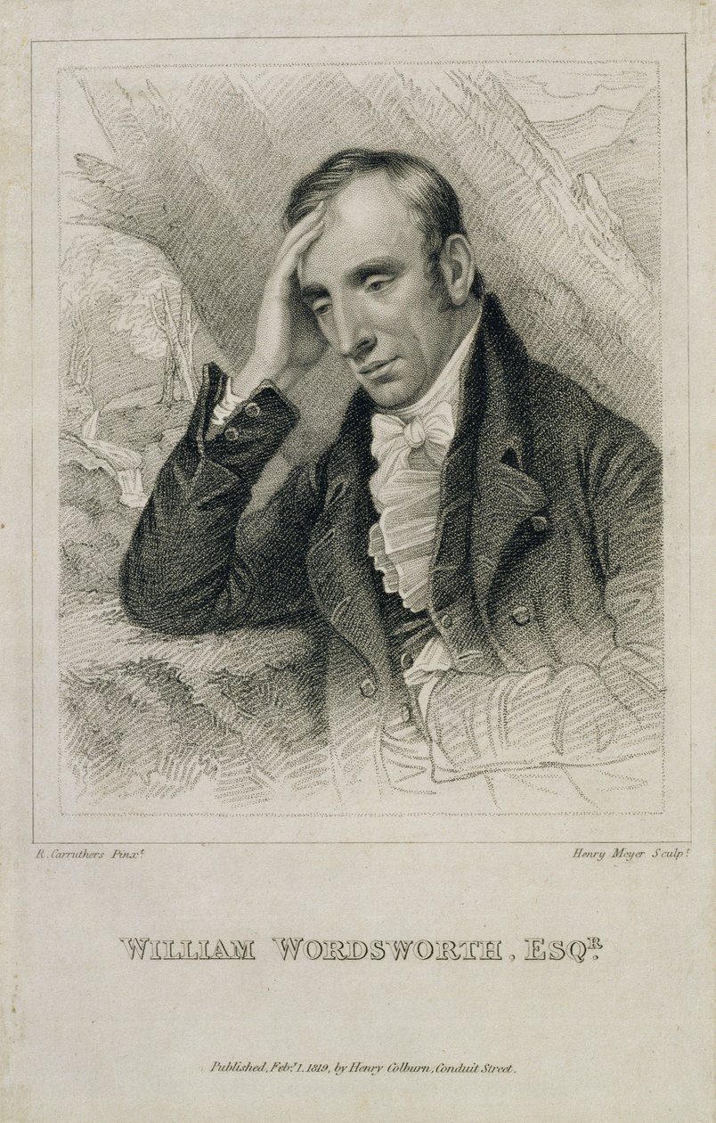 William Wordsworth (1770-1850), kaiverrus Henry Meyer (1782-1847), 1819 tekijältä Richard Carruthers