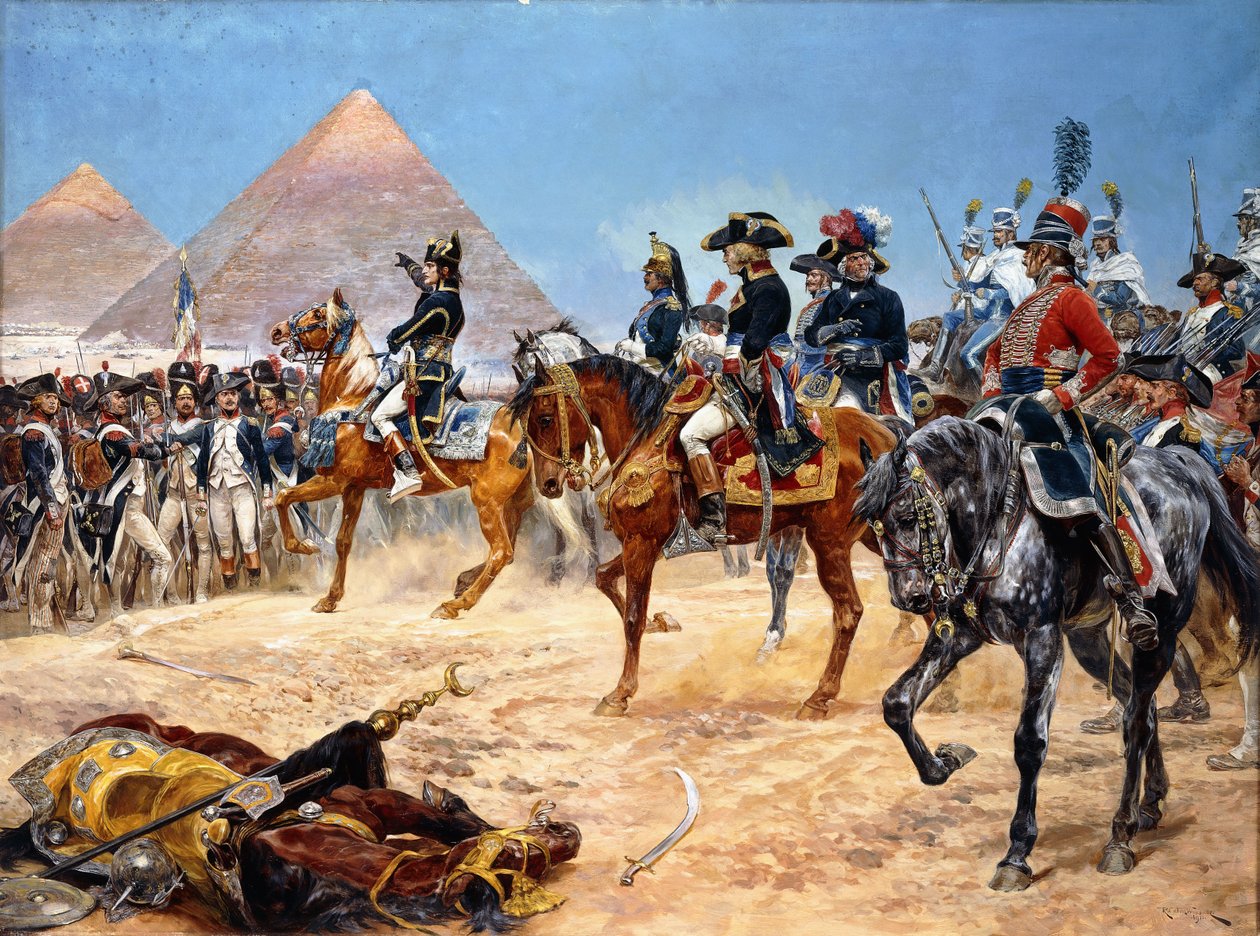 Bonaparte Egyptissä, 21. heinäkuuta, 1798, 1911 tekijältä Richard Caton II Woodville