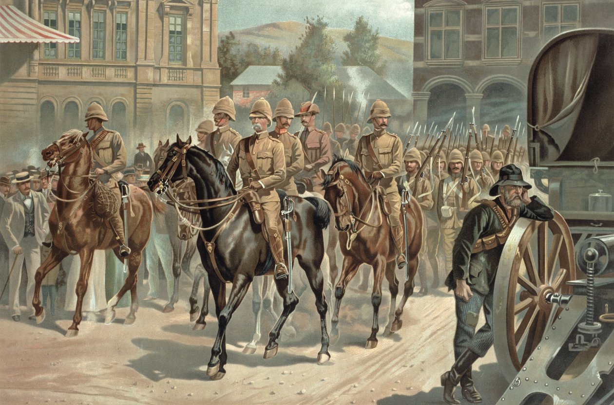 Lord Robertsin (1832-1914) saapuminen Pretoriaan 5. kesäkuuta 1900 tekijältä Richard Caton Woodville