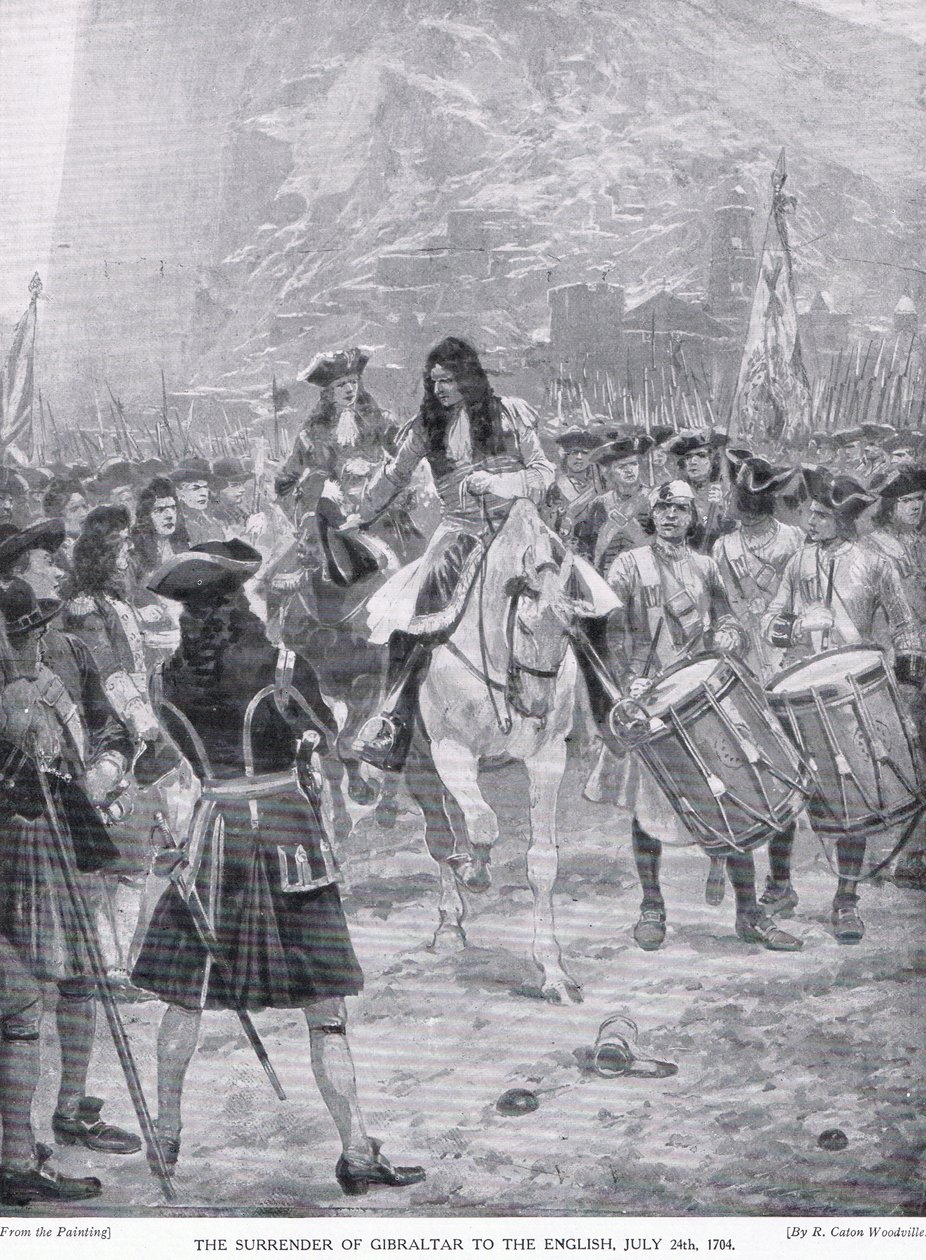 Gibraltarin antautuminen, noin 1910 tekijältä Richard Caton Woodville