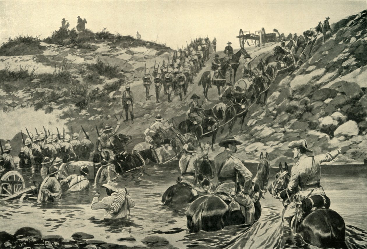 "Frerestä Chieveleyyn - Kuljetusvaikeudet", 1900. tekijältä Richard Caton Woodville II