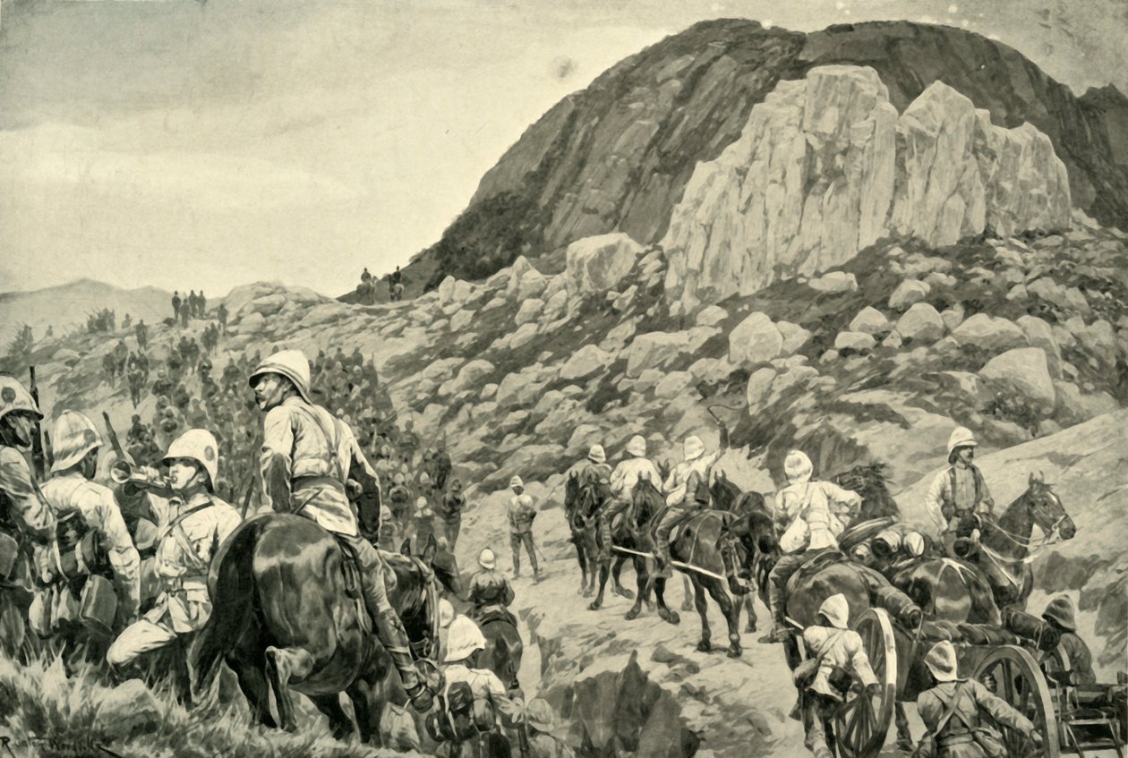 "Going Out to Attack on Spion Kop 24. tammikuuta", 1900. tekijältä Richard Caton Woodville II