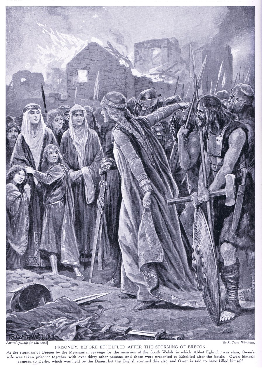 Vangit ennen kuningatar Ethelrediä, 1920-luku tekijältä Richard Caton Woodville junior