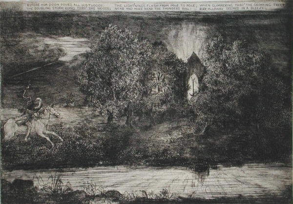 Kohtaus Robert Burnsin (1759-96) Tam O