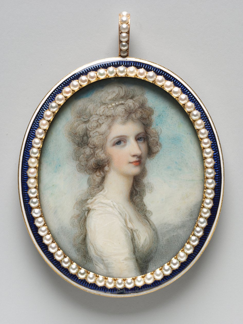 Mary Frances Fanny Swinburnen muotokuva, n. 1786. tekijältä Richard Cosway