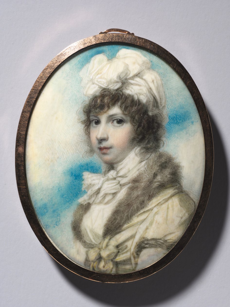 Herran muotokuva. Anne Annesley, myöhemmin Mountnorrisin kreivitär, n. 1800. tekijältä Richard Cosway