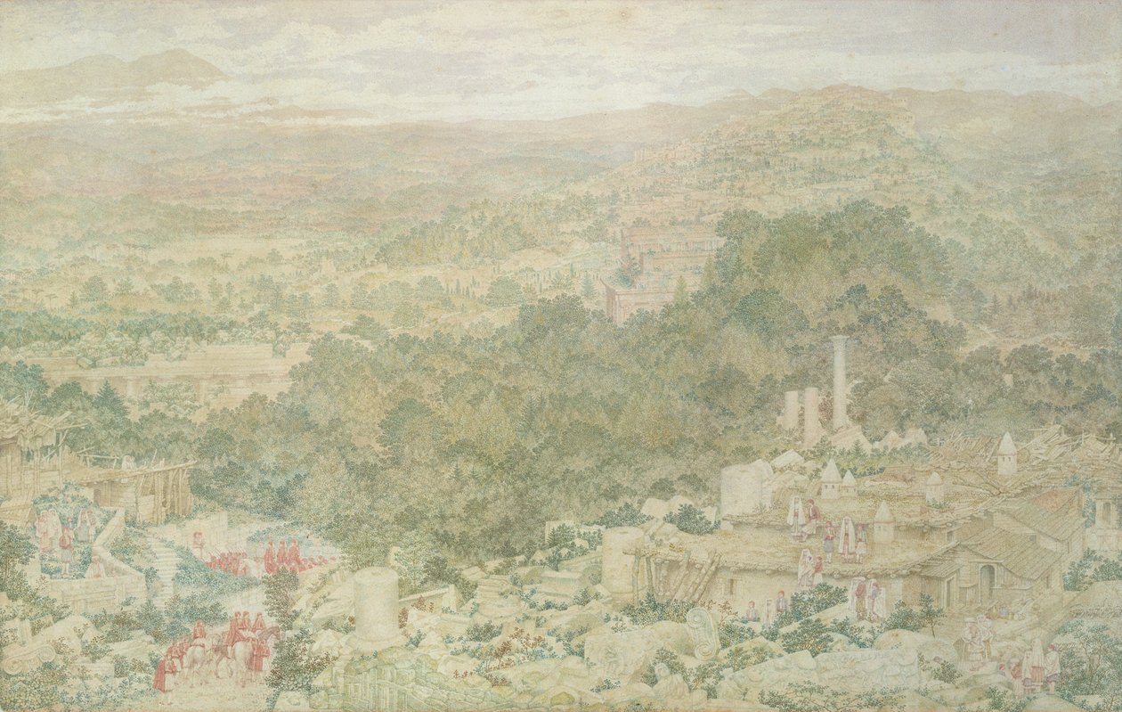 Näkymä muinaiseen Tlosin kaupunkiin Lyciassa, 1883 tekijältä Richard Dadd