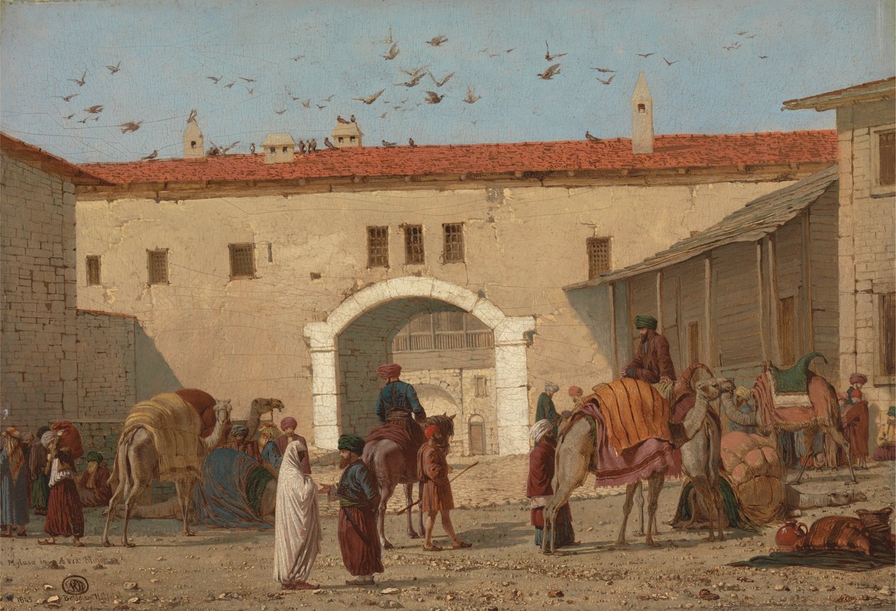Caravanserai Mylasassa Vähä-Aasiassa tekijältä Richard Dadd