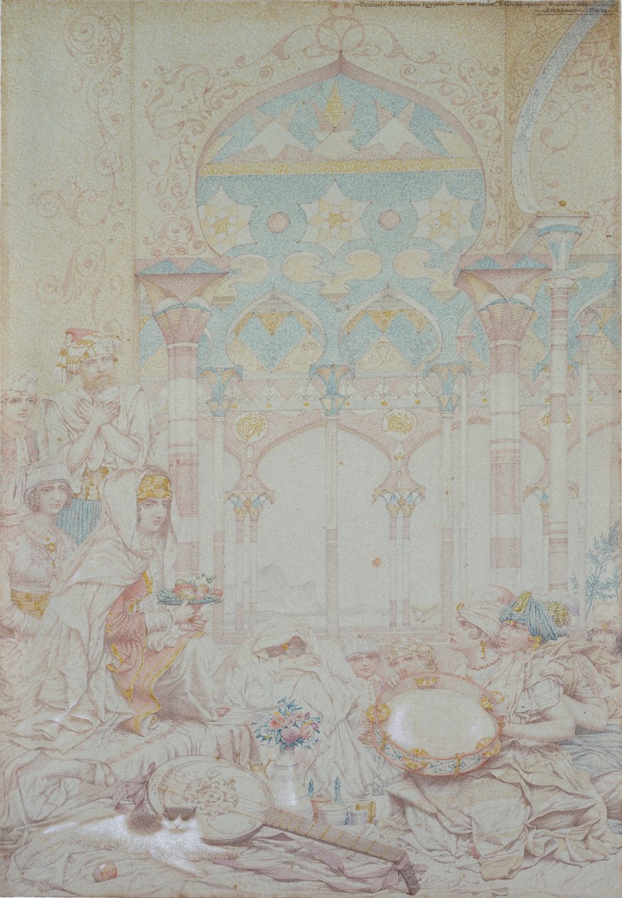 Fantasia Egyptin haaremista, 1865 tekijältä Richard Dadd