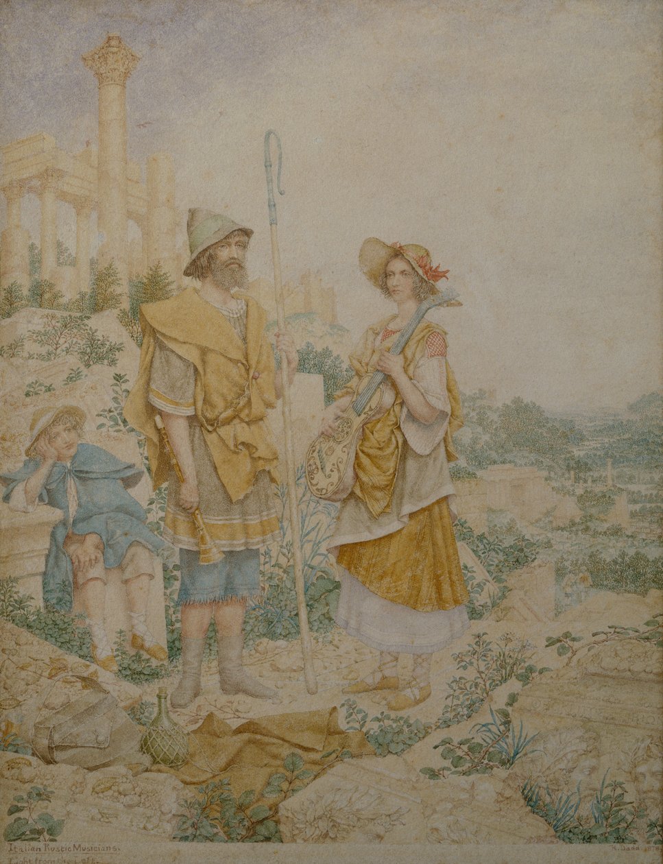 Italialaiset maalaismaiset muusikot tekijältä Richard Dadd