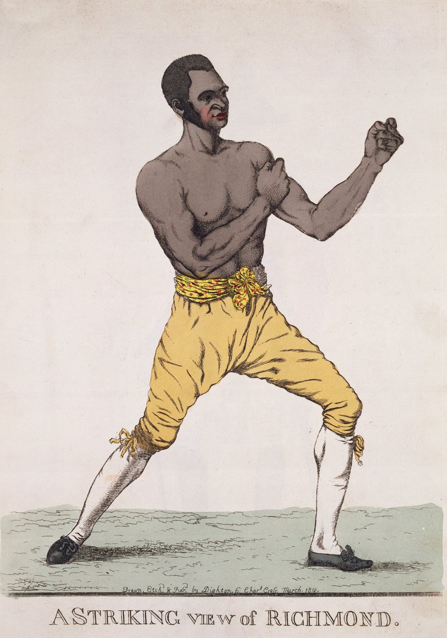 Silmiinpistävä näkymä Richmondista, julkaistu 1810 (värillinen etsaus) tekijältä Richard Dighton