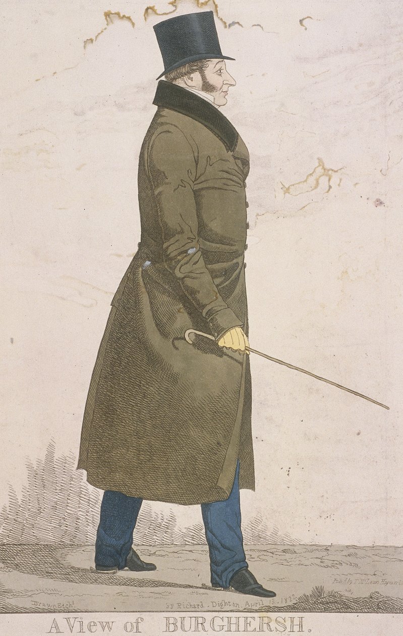 "Näkymä Burghershistä", 1822 tekijältä Richard Dighton