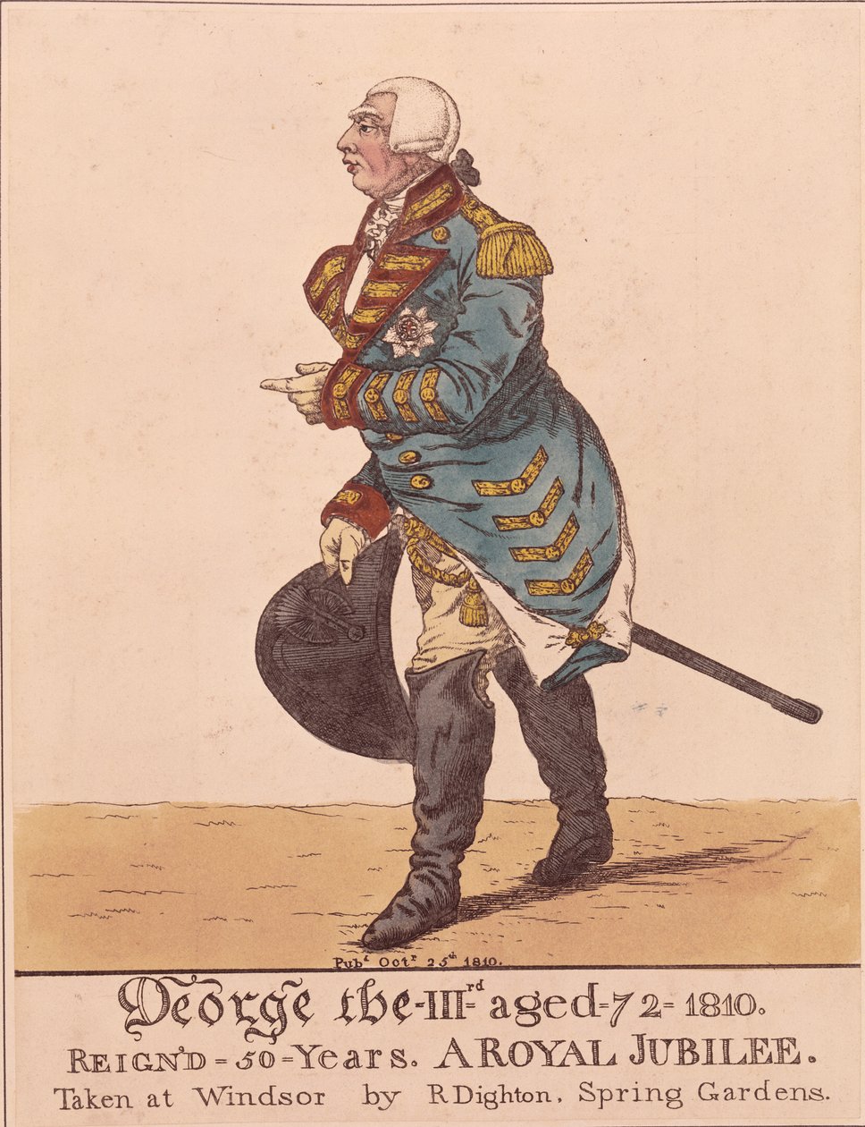 George III, 1810 tekijältä Richard Dighton