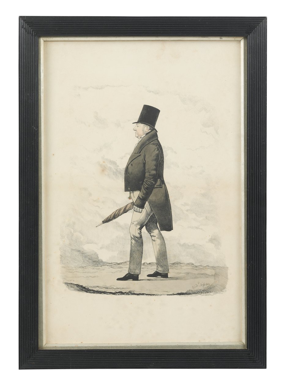 Henry Lygon, 4th Earl Beauchamp (w/c & kynä paperilla) tekijältä Richard Dighton
