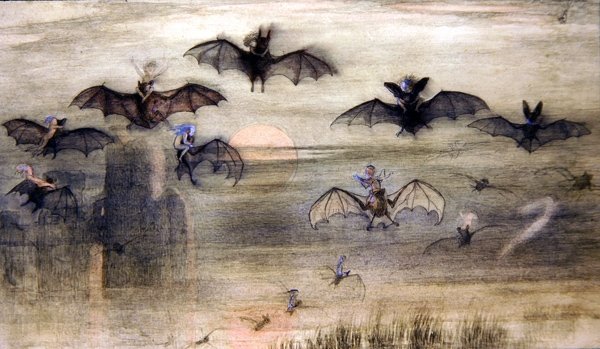 Lepakoiden ja tonttujen yölento tekijältä Richard Doyle