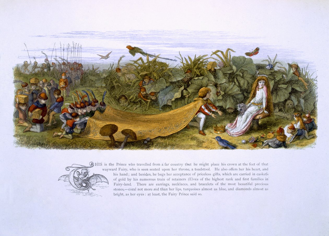 Kuvituksia William Allinghamin ja Andrew Langin teoksesta "In Fairyland: A Series of Pictures from the Elf-World" tekijältä Richard Doyle
