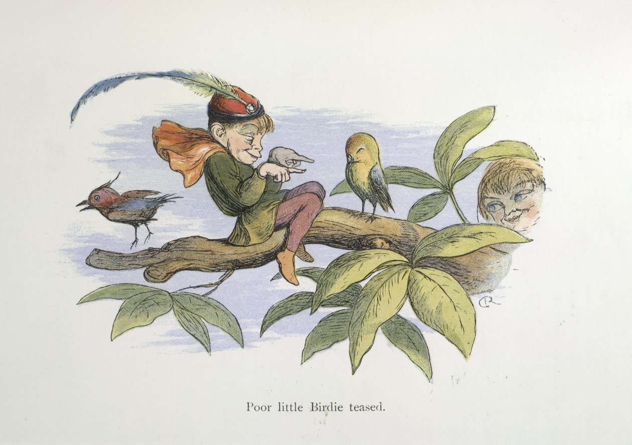 Köyhä pikkulintu kiusoitteli tekijältä Richard Doyle