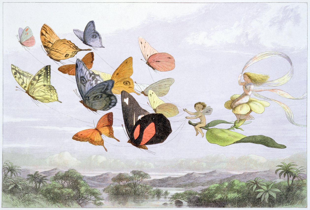 "Keijukuningattaren vaunut", vuodelta 1870 tekijältä Richard Doyle