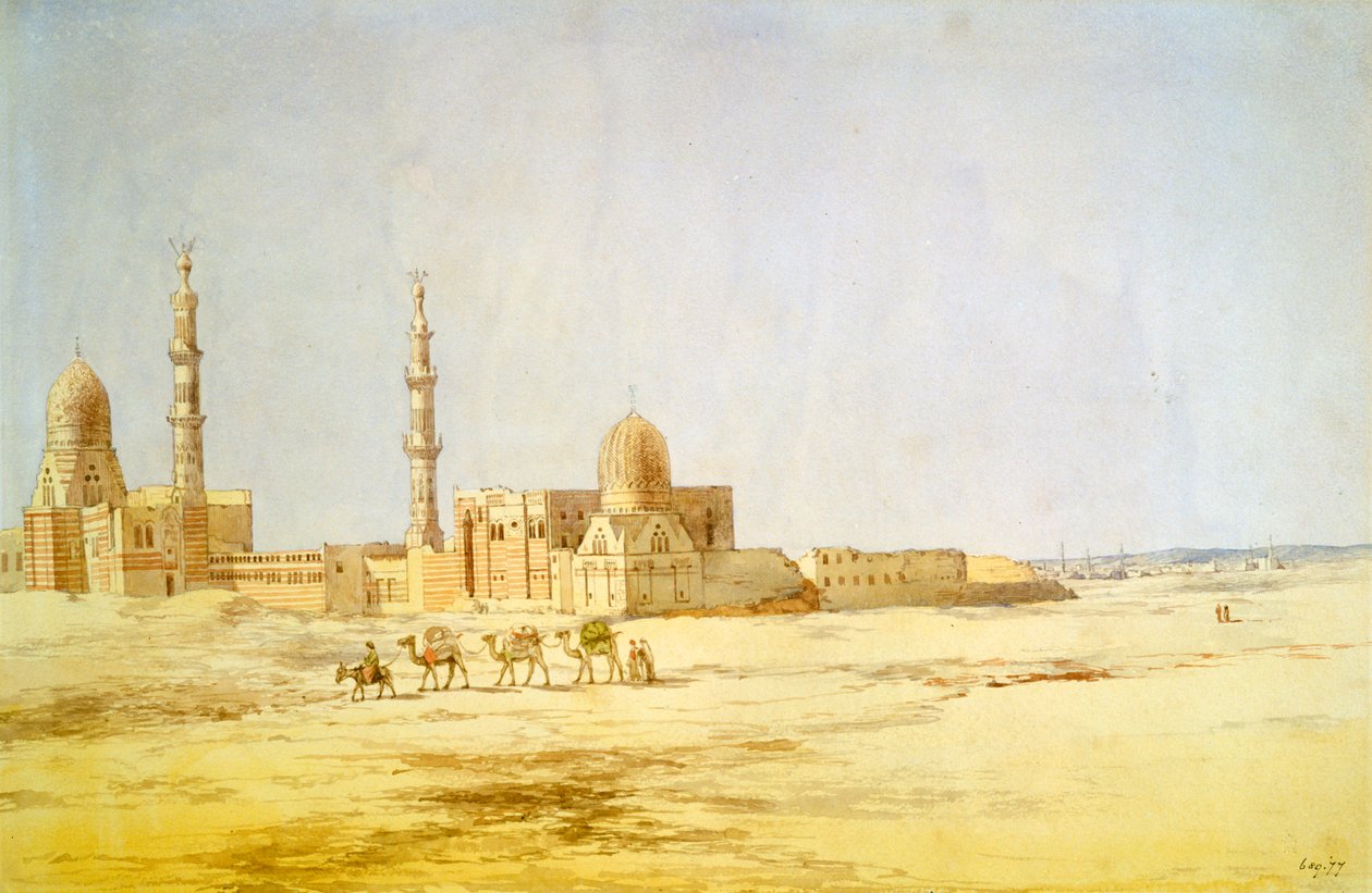 "Kalifien haudat, Kairo", n. 1842 tekijältä Richard Dudd