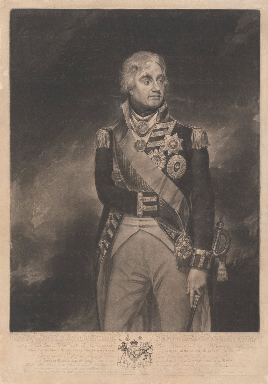 Horatio Nelson, varakreivi Nelson tekijältä Richard Earlom