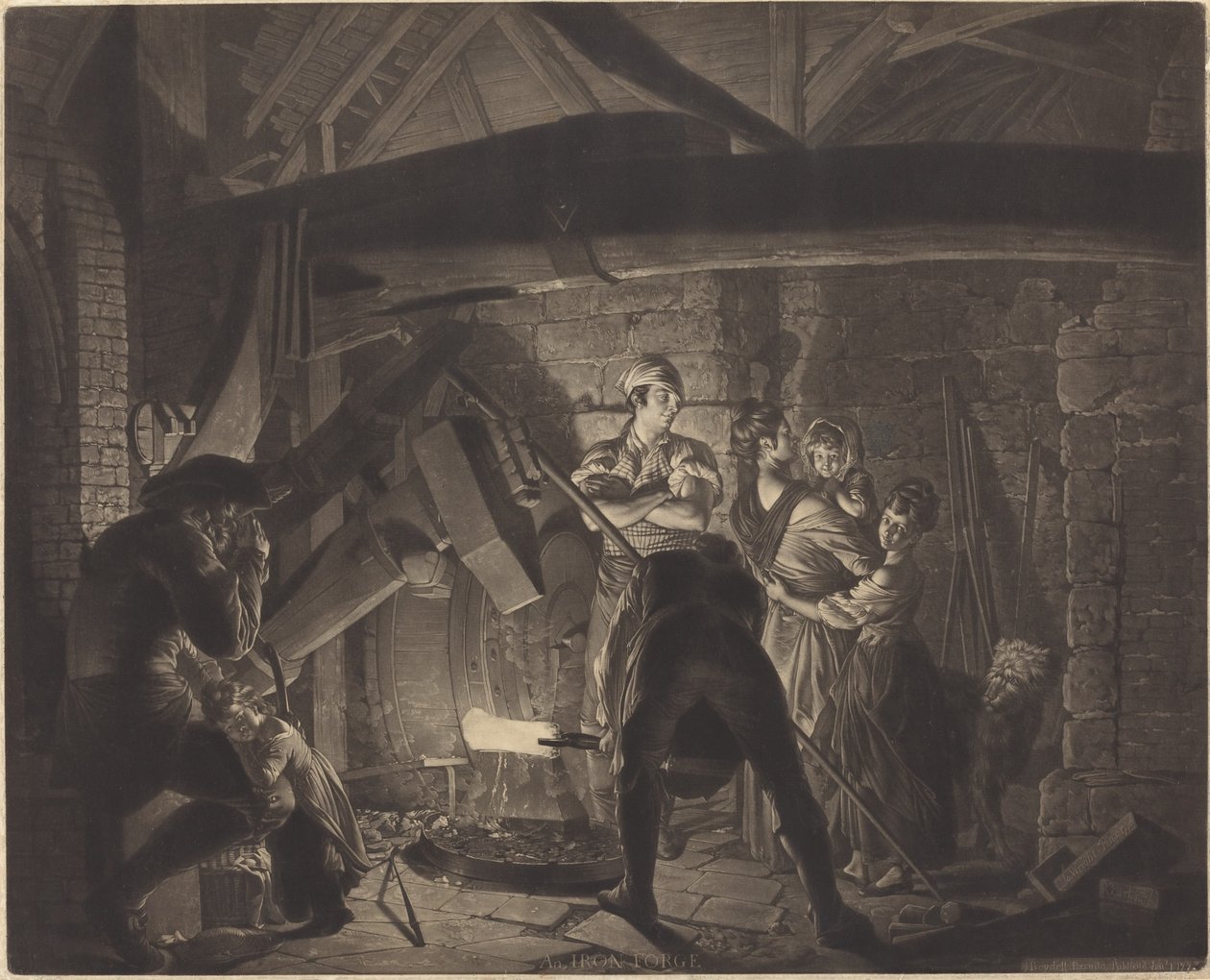 Rautatako tekijältä Richard Earlom after Joseph Wright