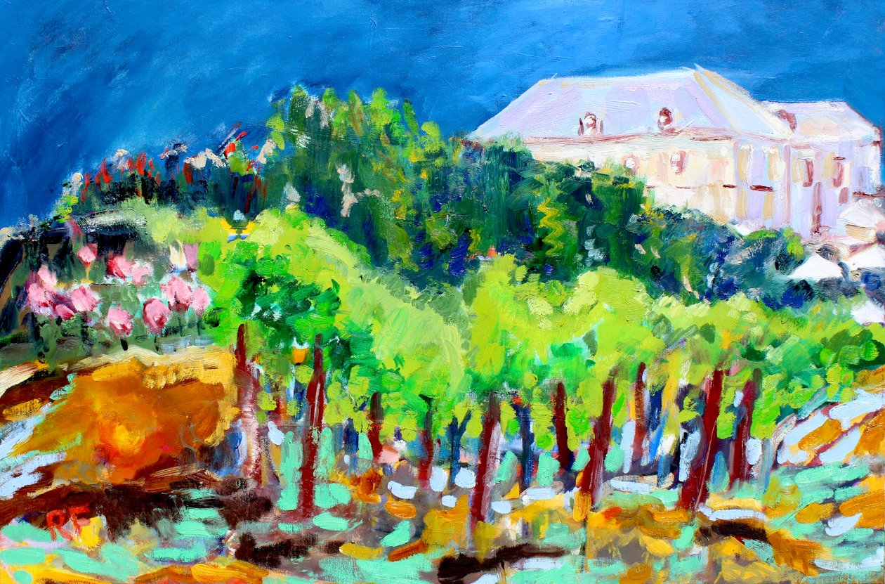 Chateau ja viiniköynnökset, 2017 tekijältä Richard Fox