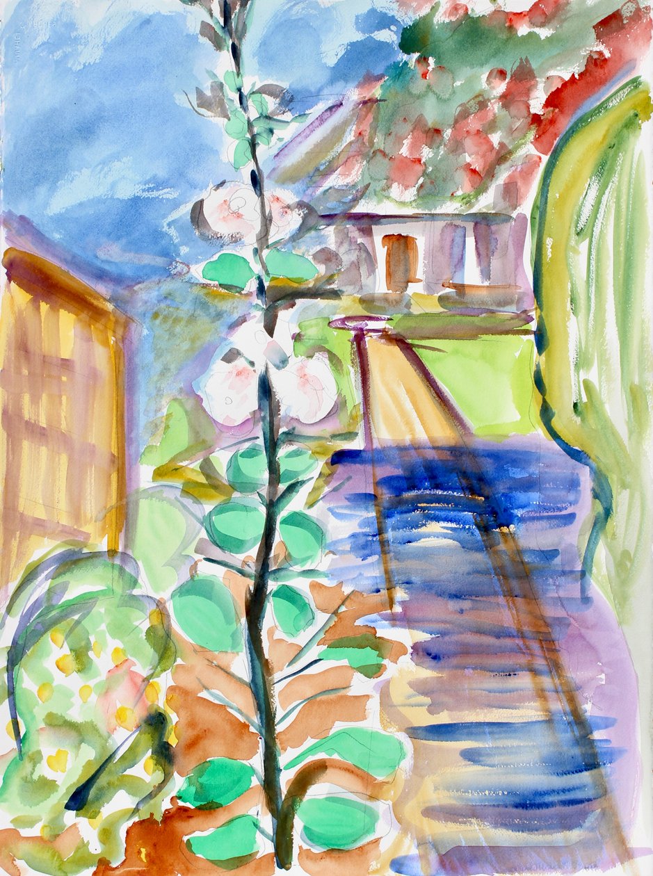 Hollyhocks, 2020 tekijältä Richard Fox