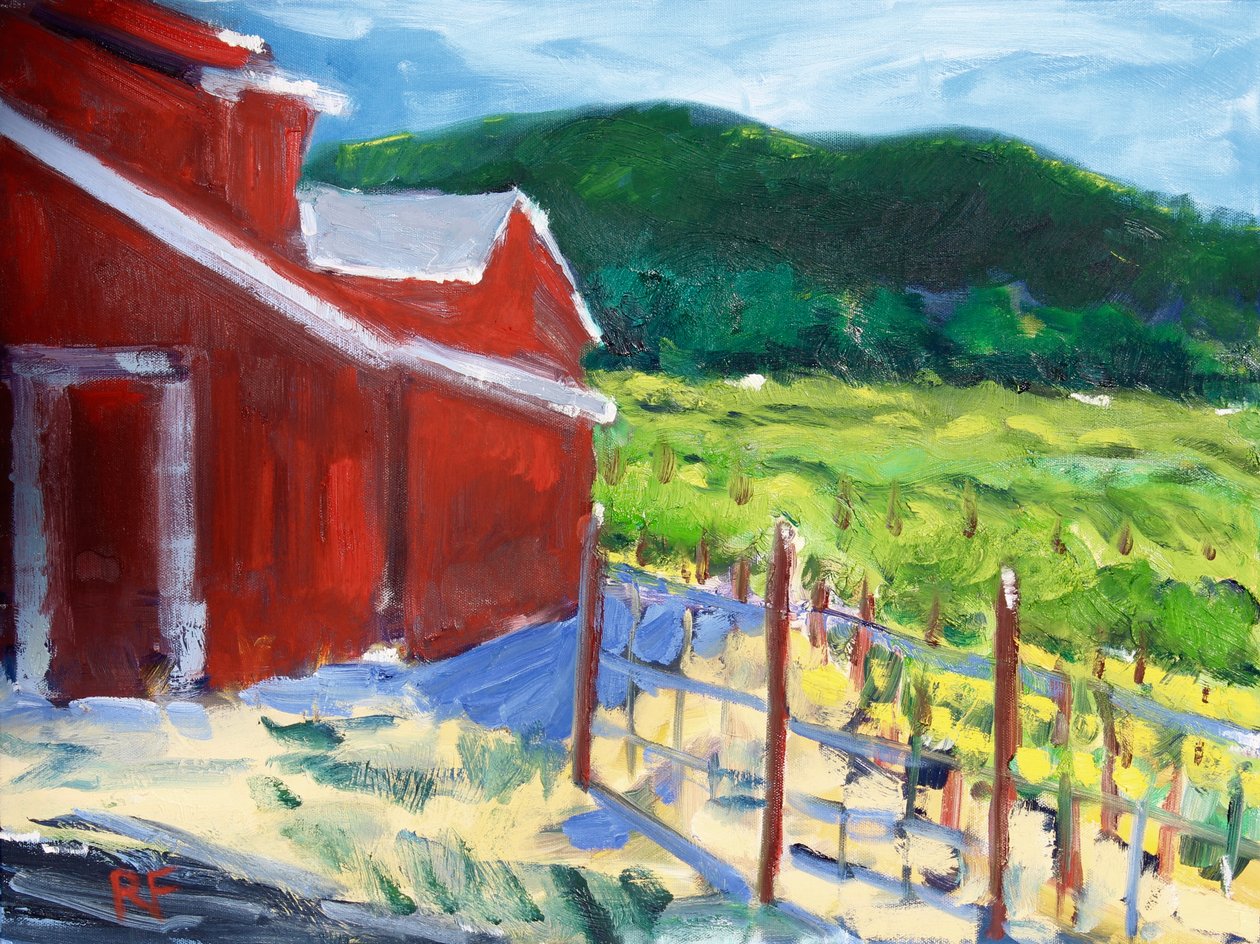 Punainen navetta, Napa, 2019 tekijältä Richard Fox