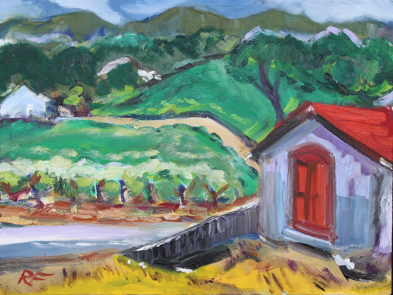 Punainen ovi, Sonoma, 2017 tekijältä Richard Fox