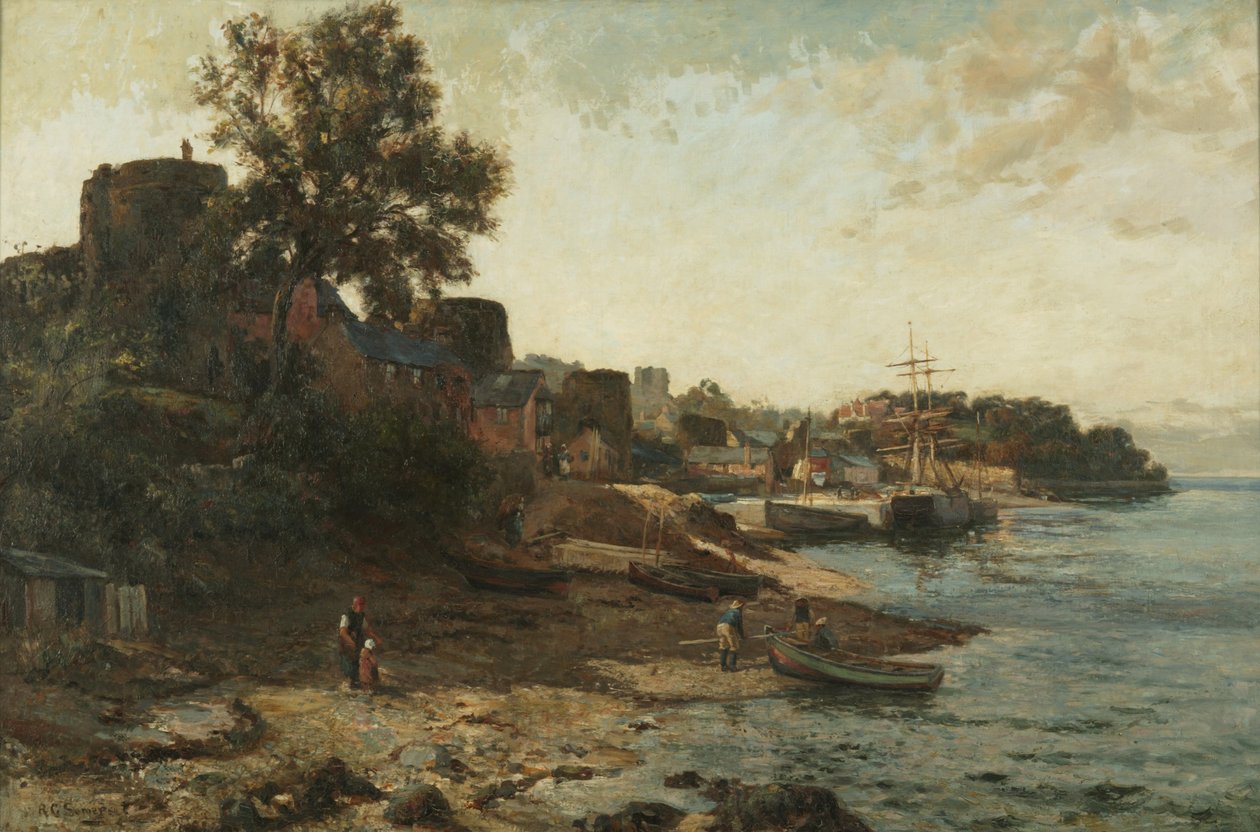 Conway Quay (öljy kankaalle) tekijältä Richard Gay Somerset