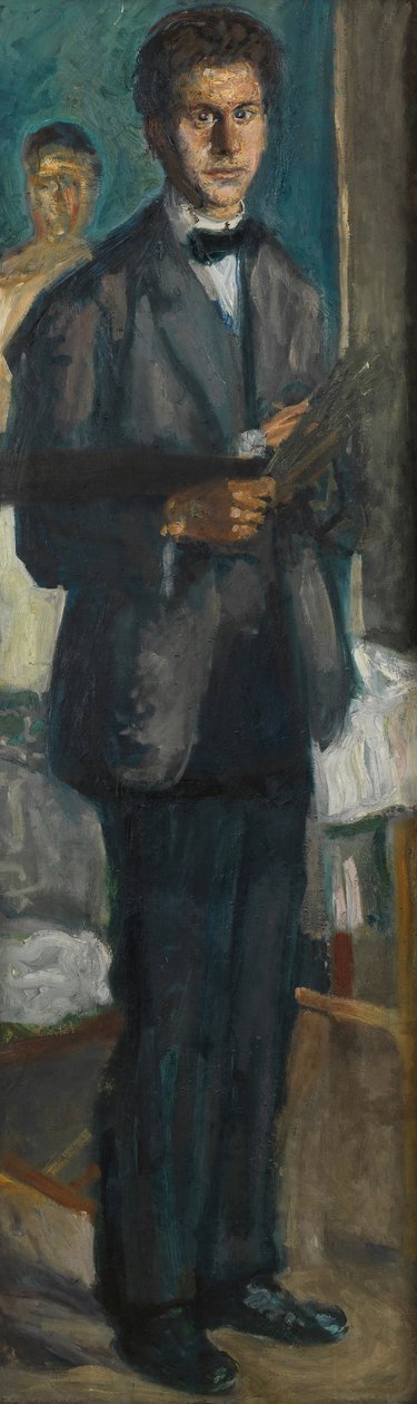 Omakuva paletilla, 1906-1907. tekijältä Richard Gerstl