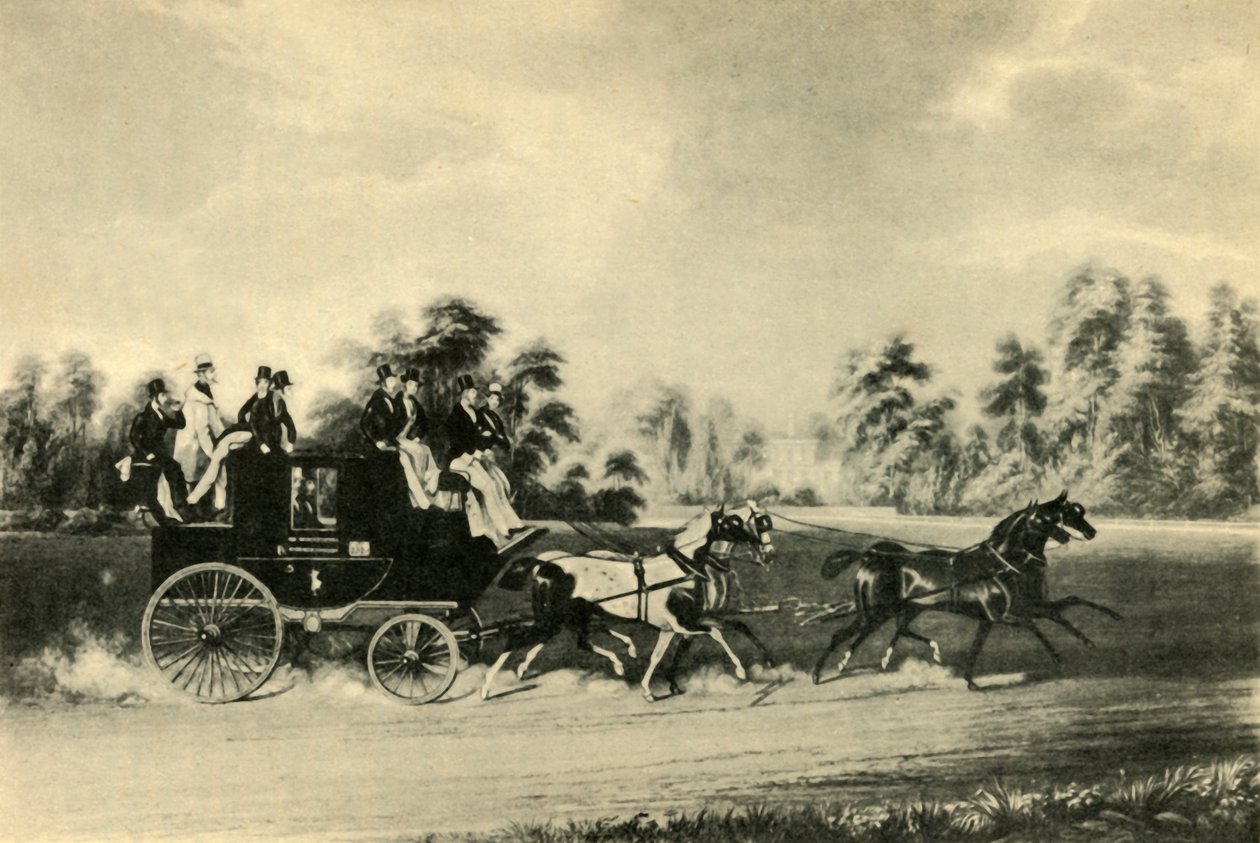 "The Taglioni Windsor Coach", c1837, 1941. tekijältä Richard Gilson Reeve