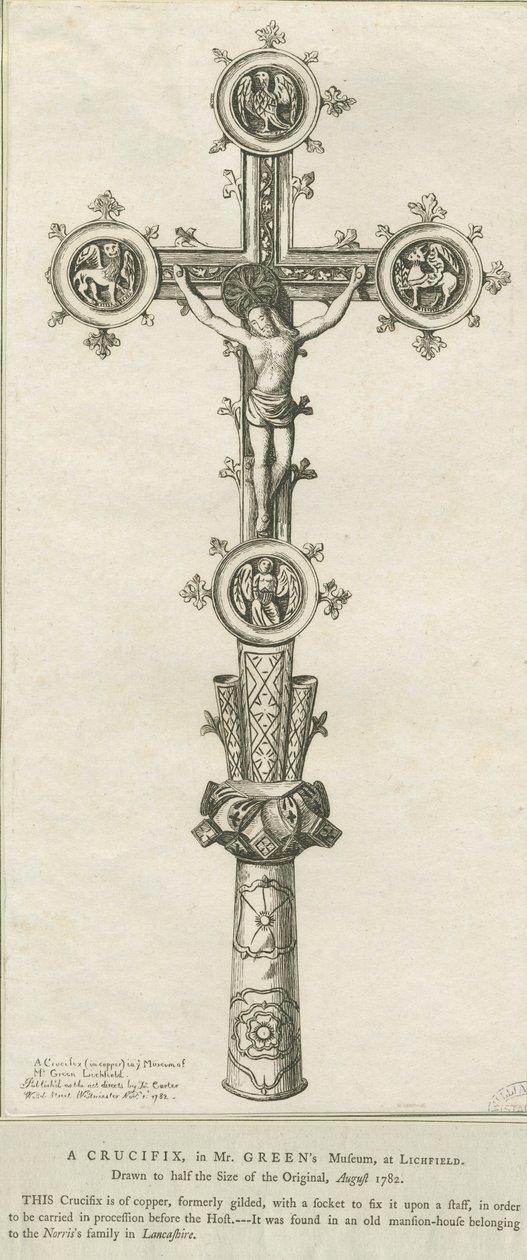 Lichfield - Krusifiksi: etsaus, elokuu 1782 (tulostus) tekijältä Richard Greene