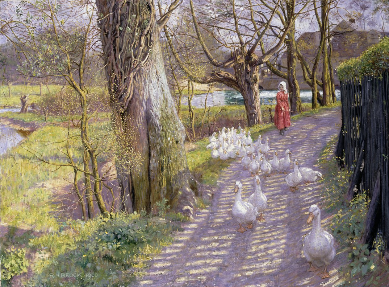 Polku myllylammen rannalla, 1900 tekijältä Richard Henry Brock