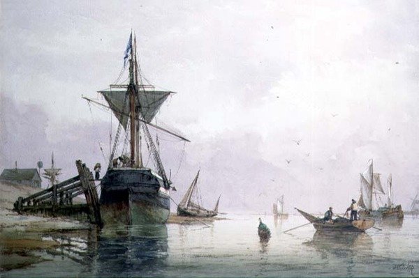 Shoreham (akvarelli paperille) tekijältä Richard Henry Nibbs