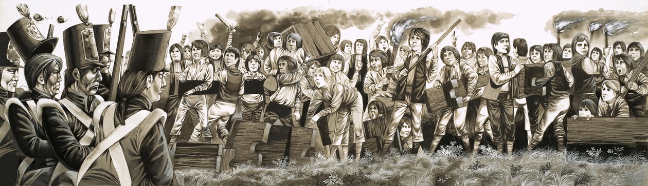 Vuonna 1797 joukot kutsuttiin paikalle tukahduttamaan Rugbyssä mellakoivia koulupoikia... tekijältä Richard Hook