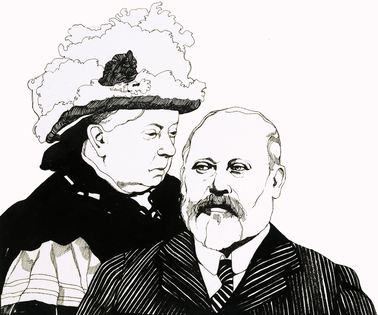 Kuningatar Victoria ja Walesin prinssi, josta tuli pian kuningas Edward VII. tekijältä Richard Hook