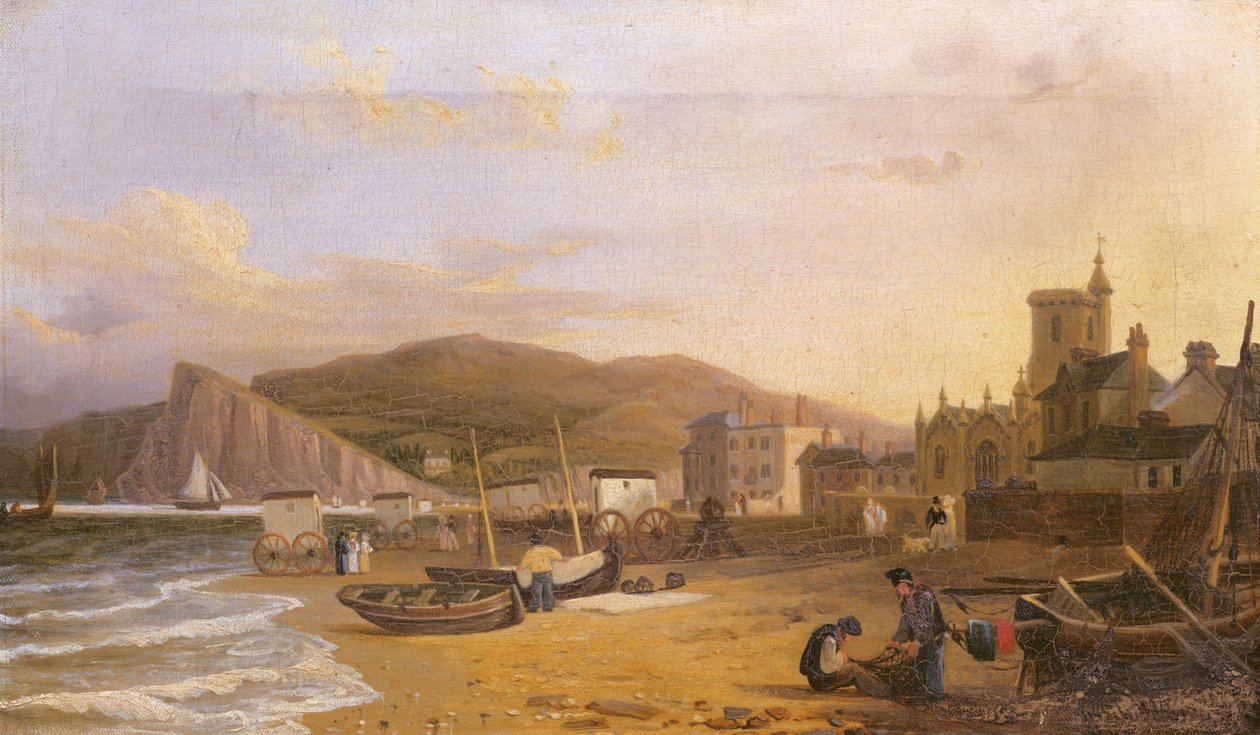 Yleisnäkymä Teignmouthista, 1820 tekijältä Richard Hume Lancaster