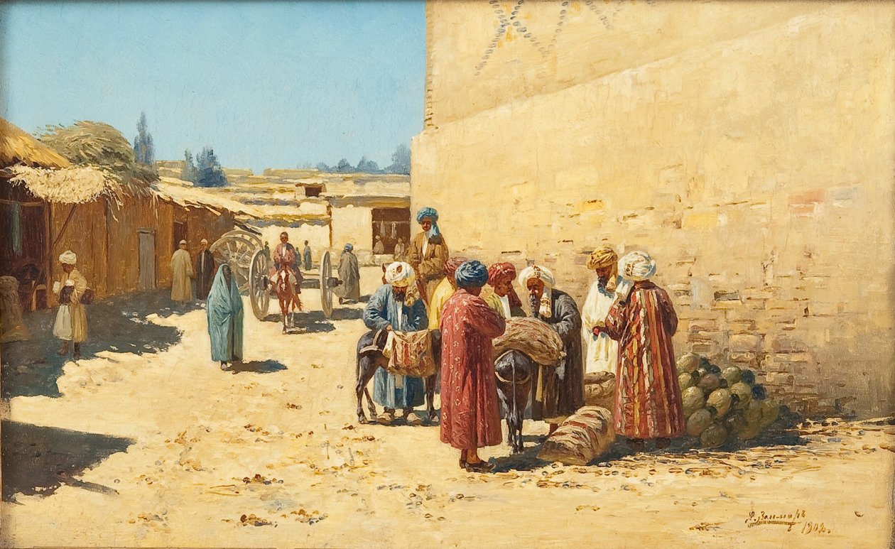 Katumyynti Keski-Aasiassa, 1902 tekijältä Richard Karl Sommer