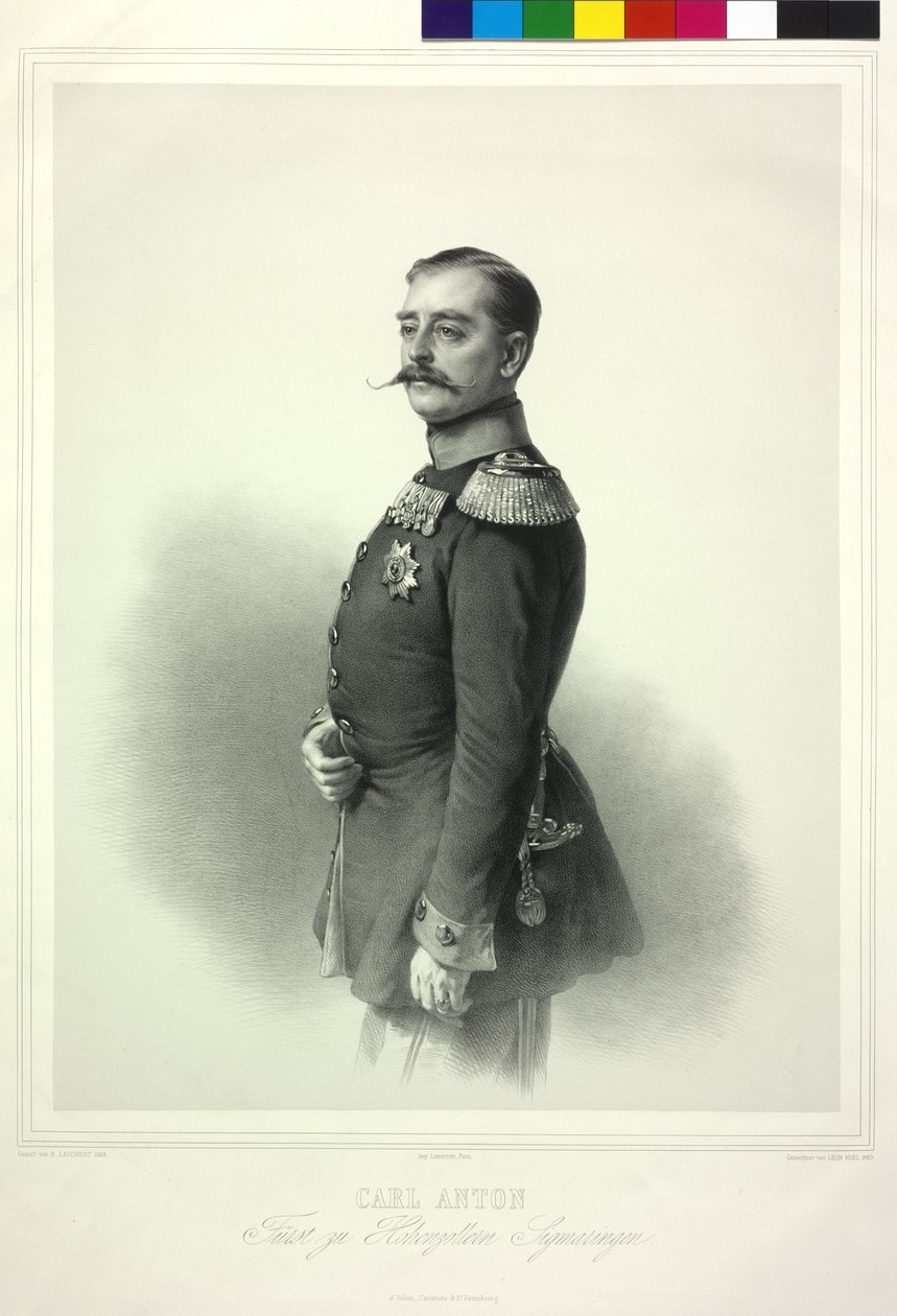 Carl Anton Sigmaringenin Hohenzollernin suvun prinssi Carl Anton tekijältä Richard Lauchert