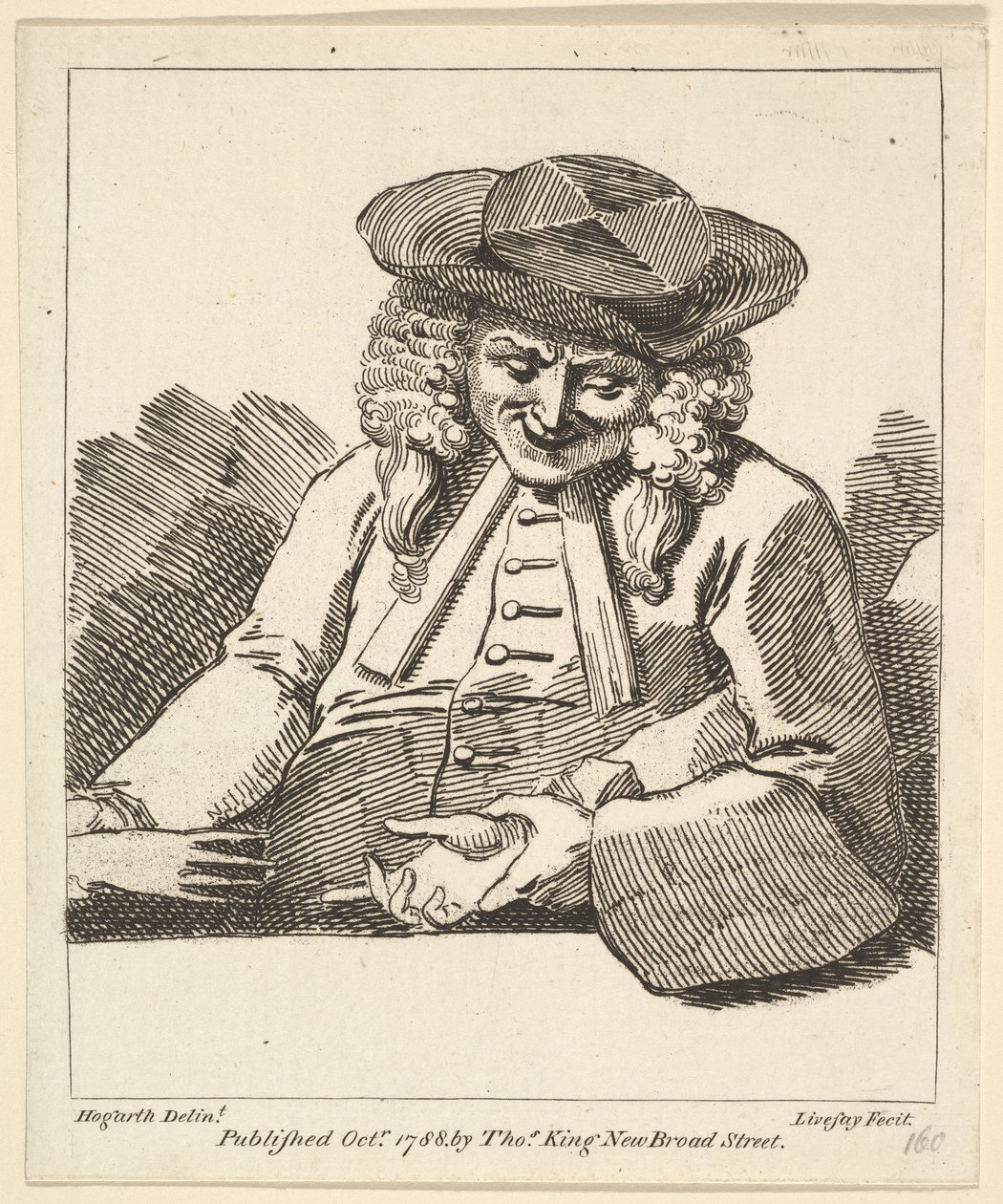 Pappi liittymässä kahden ihmisen käsiin, lokakuu 1788. tekijältä Richard Livesay