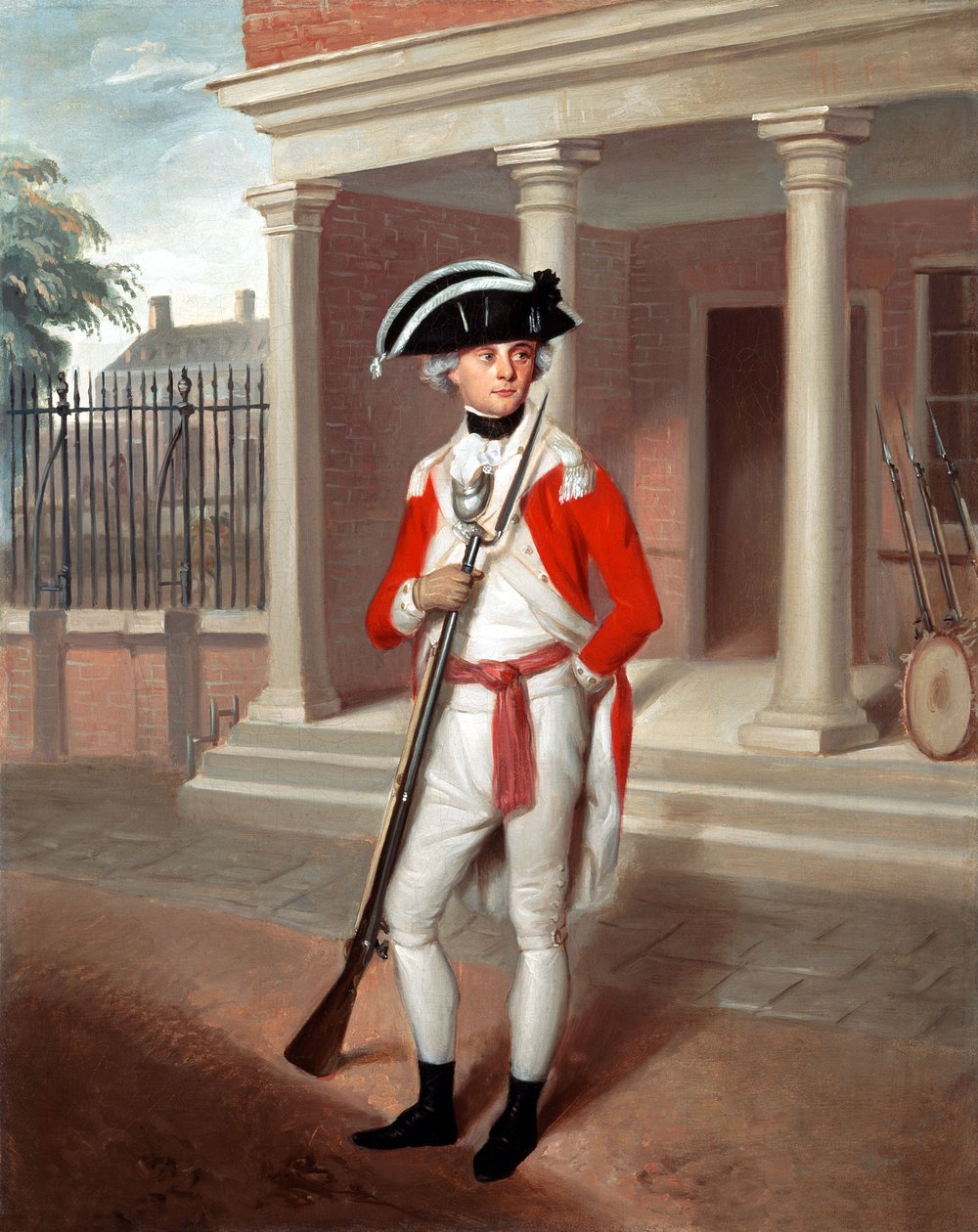 Luutnantti George Belson, Corps of Marines, Chatham, n. 1780 (öljy kankaalle) tekijältä Richard Livesay