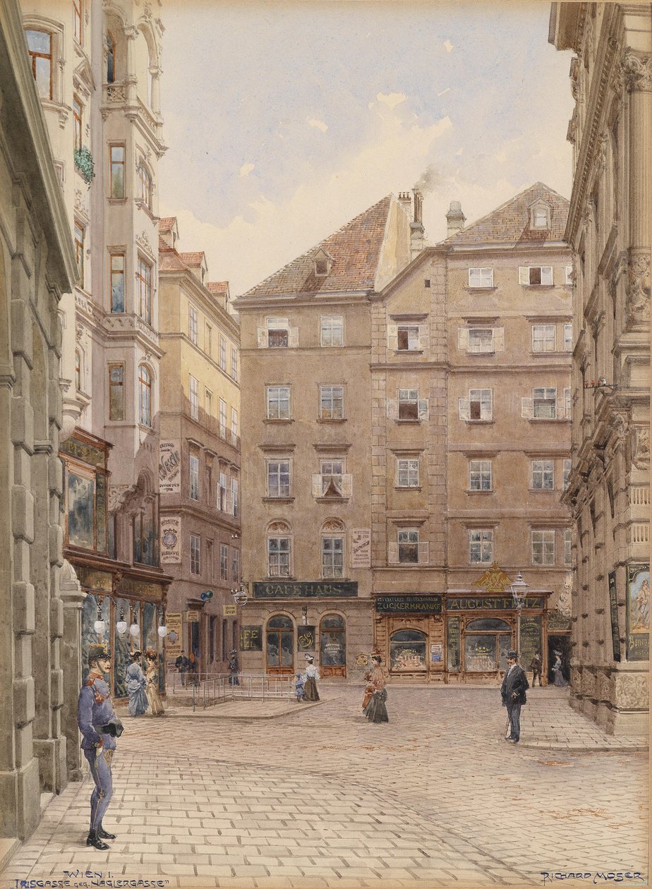 Wien Irisgasse gegen Naglergasse tekijältä Richard Moser