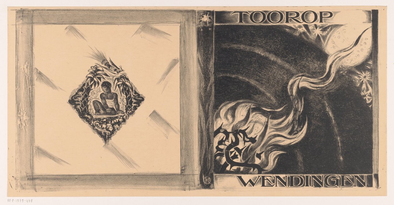 Kansisuunnittelu: Wendingen, Toorop-numero, 1928 tekijältä Richard Nicolaüs Roland Holst