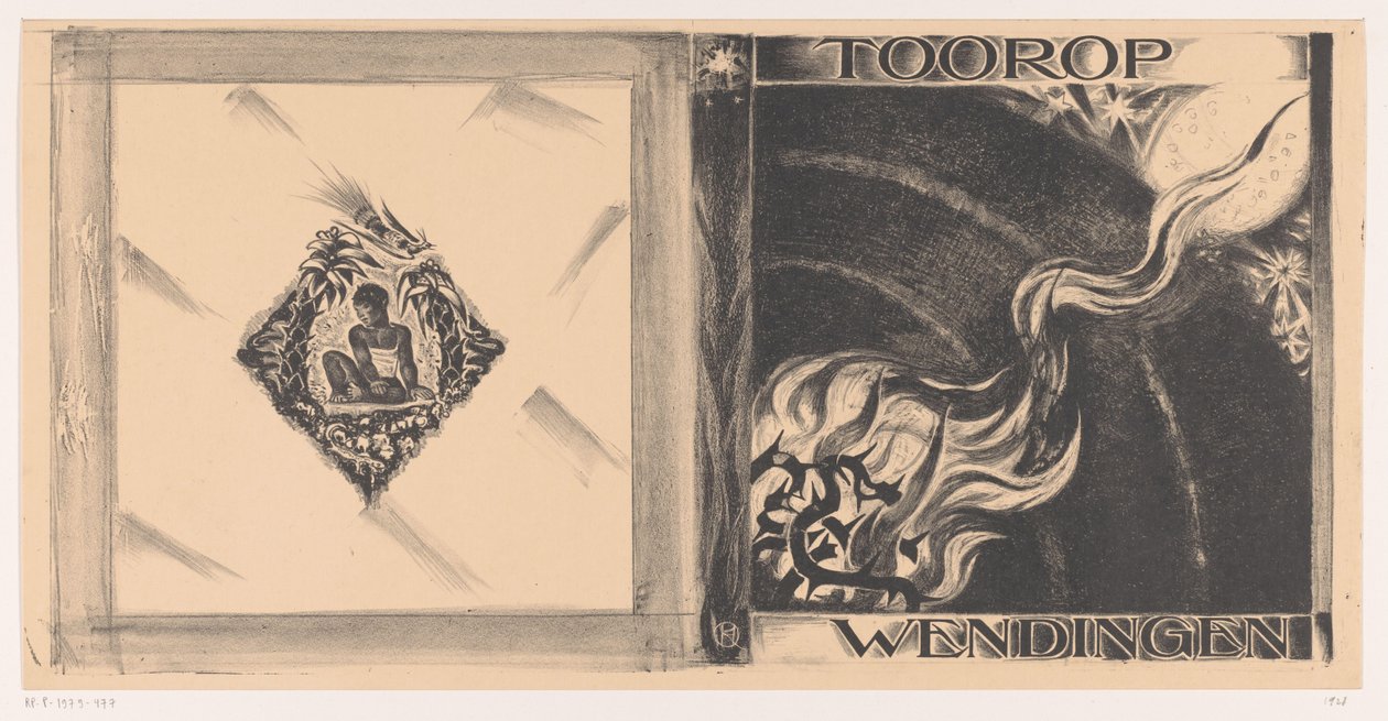 Kansisuunnittelu: Wendingen, Toorop-numero, 1928 tekijältä Richard Nicolaüs Roland Holst