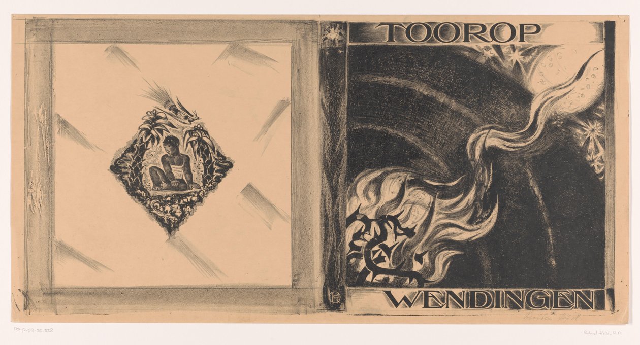 Kansisuunnittelu: Wendingen, Toorop-numero, 1928 tekijältä Richard Nicolaüs Roland Holst