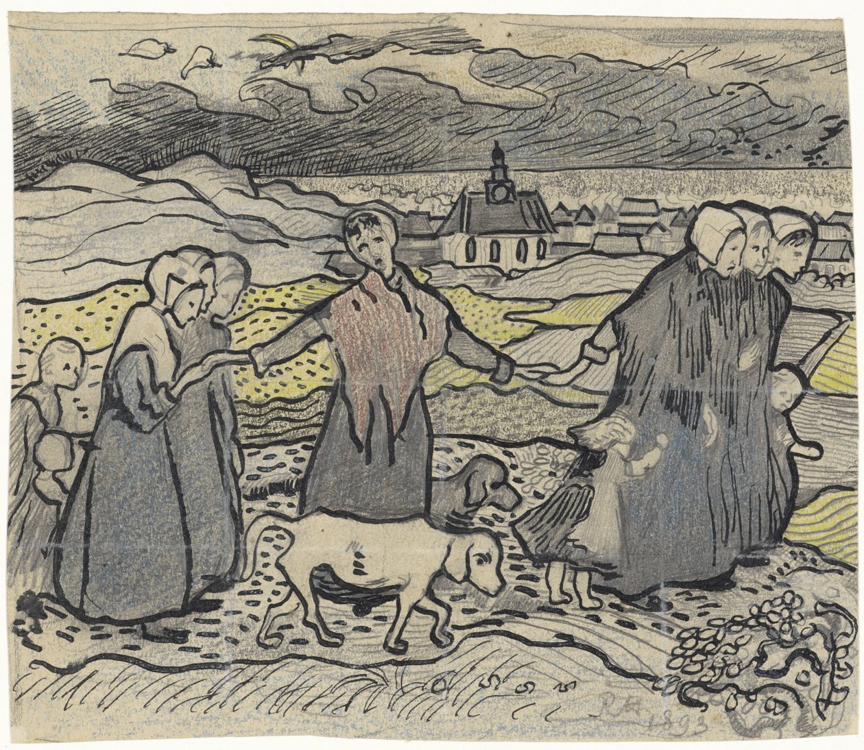 Kalastajat dyynillä tekijältä Richard Nicolaüs Roland Holst
